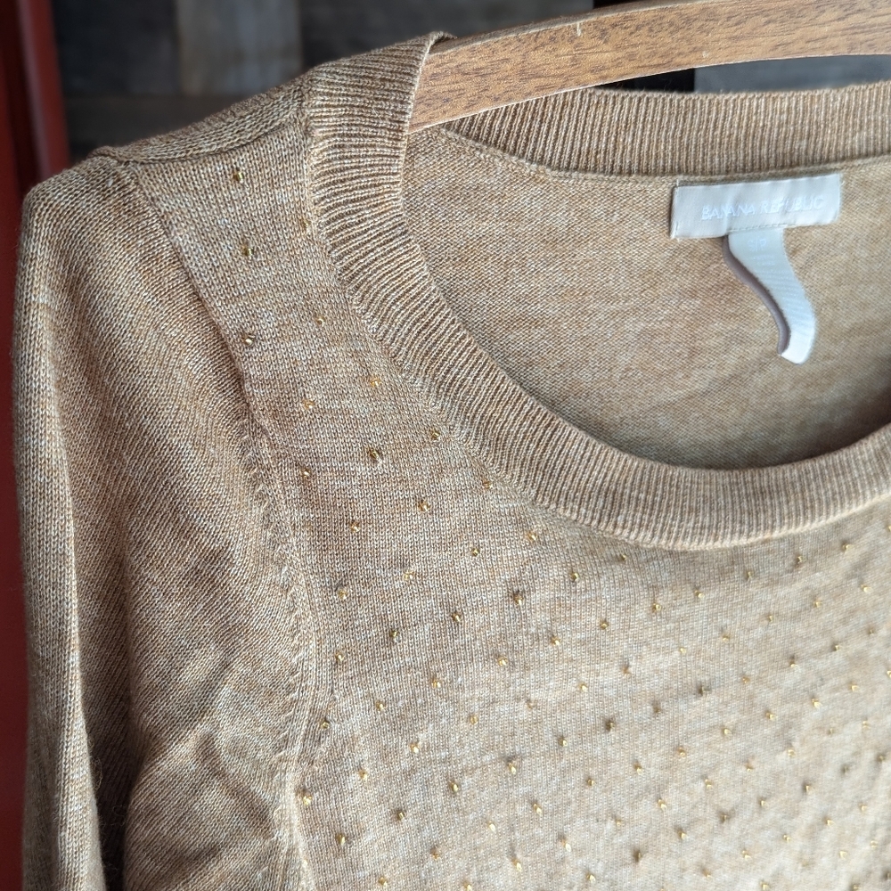Beaded knit shirt- Banana Republic